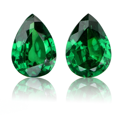 Tsavorite,Matched Pairs 1.46-Carat